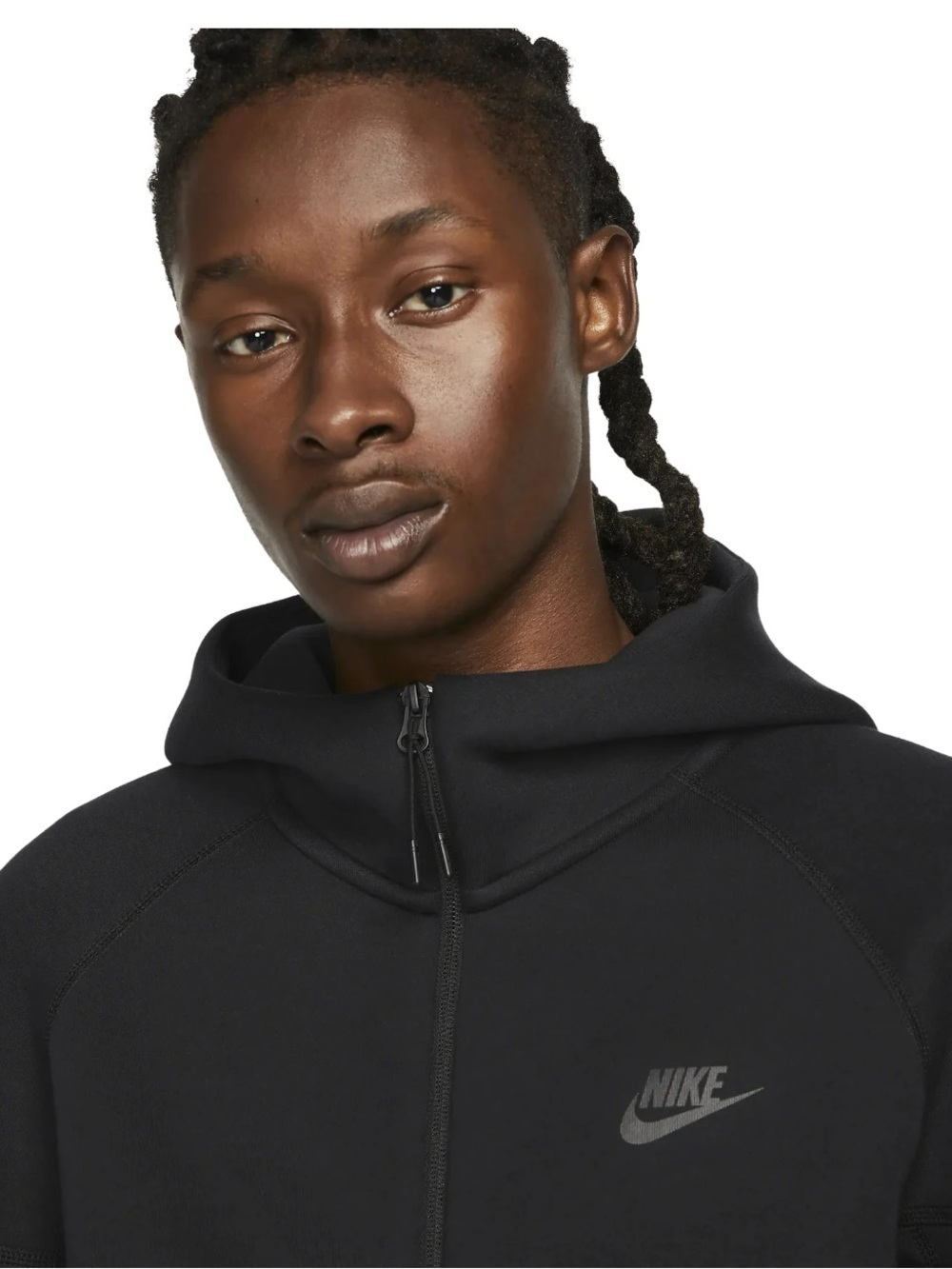 NIKE Men's Nike Sportswear Tech Fleece Black Windrunner Full Zip Hoodie Sz S - Picture 3 of 9